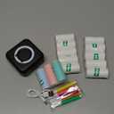 Aptika Sticker Printer - Print Pod 2.0 Mini Printer with 14 Rolls Sticky Paper, Thermarote Portable Sticker Maker Machine, Thermal Label Maker, Thermanote Labeller for Photos Notes Graphics, Black