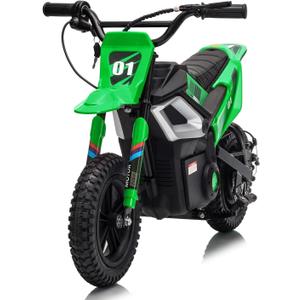 Garvee Electric Dirt Bike for Kids 10-12 Years, 350W Motor 14MPH Off-Road Motorcycle, 12" Fat Tire & Suspension, 24V Rechargeable Battery, 130lbs Load, Ideal Teen Boys Gift