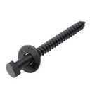 1/2" x 4" Lag Bolts (25 PCS) Black Lag Screws for Wood, Double Anti-Rust Coatings, Heavy Duty Hex Head with Washers
