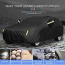 Truck Hail Protection Cover for Truck Length Up to 228" Multi-Layered Anti Hail Blankets Protector Cover Heavy Duty Outdoor Thickened Sun Rain Snow Dust Protection with Zipper Door