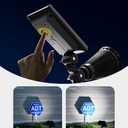 Solar Spot Lights Outdoor Waterproof for Flag, Palm Tree, Pole, Sign, Statue, Mailbox, Bright LED Outside Landscape Flood Spotlights for Accent Uplighting Yard, Garden, House, Backyard, Patio (1 Pack, Cool White)