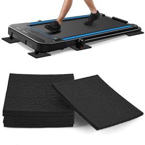 6 Pack Treadmill Mat Pads, Exercise Equipment Mat for Floor Protection, High Density Anti Vibration Pad for Treadmill, Walking Pad, Exercise Bike, Washing Machine and Floor Protection