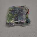 IN4 Care Patio Cushion Covers with Ties, 1 Pack, Outdoor Water Resistant Deep Seat Chair Cushion Slipcover 24x24x4 Inch for Garden Couch Sofa (Replacement Cover Only)-Tropical Green Leaves