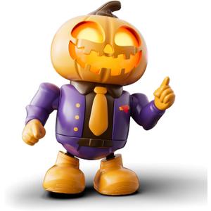 Kids Toys Halloween Robot Pumpkin Toy, Prank Toys with Music & Dancing Toy Gifts for Boys & Girls Ages 3 to Up