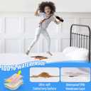 Extra Long Twin Mattress Protector Twin XL Waterproof Mattress Cover Matressprotector Washable Noiseless Premium Soft Cotton Terry Vinyl-Free for Pets Kids Adults 39" x 80"