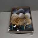 12 Pcs Velvet Christmas Ornaments Balls, 3.15 inch Velvet Christmas Tree Balls, Neutral Shatterproof Hanging Xmas Ornaments for Christmas Tree,Family, Holiday, Party Decoration, Green Gray