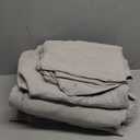 SE SOFTEXLY Muslin Duvet Cover King Size, 100% Washed Cotton Duvet Cover Set, Ultra Soft Comforter Cover Linen Like, 3 Pieces Minimalist Gauze Duvet Cover with 2 Pillowcases, 90"x104", Nature (B-smoky-green)