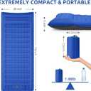 FNARMW Camping Sleeping Pad, Extra Thick 5 Inch Camping Mat with Pillow Built-in Foot Pump Inflatable Sleeping Pads Compact for Camping Backpacking Hiking Traveling TentBlue Grey