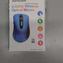 Memzuoix 2.4G Portable Wireless Mouse, 1400 DPI Mobile Optical Cordless Mice with USB Receiver for Computer, Laptop, PC, Desktop, MacBook, 5 Buttons, Blue