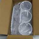 Utensil Caddy Silverware Holder - 4 Compartment Metal Mesh Cutlery Fork Spoon Napkin Plate Organizer Flatware Storage Basket Party Kitchen Countertop Buffet Picnic Camping Outdoor BBQ White