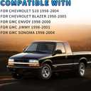 POSAID Dash Cover for 1998-2004 Chevy S10 GMC Sonoma, Dashboard Cover for 1998-2005 Chevrolet Blazer, Dashboard Dash Mats for 1998-2001 GMC Jimmy, Black
