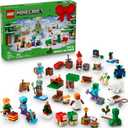 LEGO Minecraft Advent Calendar 2025 Building Toy - Kids Holiday Countdown Set for Boys & Girls, Ages 7+ - 24 Buildable Surprises & 8 Minifigures for Gamers - Collectible Gift for Christmas - 21280