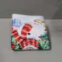 Christmas Kitchen Drying Mat 18 x 24 Inch Xmas Snowman Drying Pad Snowflake and Tree Pattern Absorbent Reversible Microfiber Mats Winter Dish Rack Pad Drainer Mat for Coffee Bar Decor