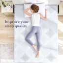 SINWEEK 3 Inch Gel Memory Foam Mattress Topper Twin XL Size for Dorm Room, Ventilated Pad for Body Pressure, Cooling Bed Topper with Breathable Soft Cover, CertiPUR-US Certified