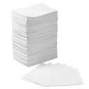JMU 125 Pack Dental Bibs Disposable, White Dental Bibs 3-Ply Dentist Bibs 13" x 18'' Medical Tray Covers