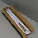 White Tension Curtain Rod 31-63Inch, Shower Rods for Bathroom,Adjustable Tension Curtain Rod No Drilling for Window,Closet, Room Divider,Stainless Stee Spring tension rod