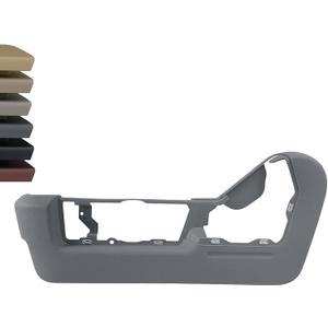 Driver Side Power Seat Trim Panel | for 2009-2014 Ford F150,2010-2014 Lincoln Mark LT Truck Accessories | Replaces BL3Z-1562187-BB BL3Z1562187BB Front Seat Plastic Cover Bezel (Steel Gray)