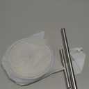 Paper Towel Holder Countertop, Standing Paper Roll Holder with Anti Slip Weighted Base, Stainless Steel Freestanding Paper Towel Holder for Kitchen, Silver