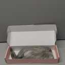 Hair Toppers for Women Real Human Hair 3603D Cover Toppers Hairpieces for Women with Thinning Crown Wispy Clip in Bangs Realistic Scalp Hairline (Grey, Side Bangs, (7 * 11)