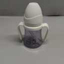 GROSMIMI Spill Proof no Spill Magic Sippy Cup with Straw with Handle for Baby and Toddlers, Customizable, PPSU, BPA Free 6 oz (White)