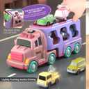 Beby Buty 7 in 1 Car Truck Toys for Toddlers, Truck Toys with Light Sound, Birthday Gifts for 3-5 Year Olds