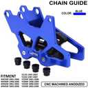 JFG Racing Motorcycle Chain Guide Guard Protector CNC 6061-T6 Aluminum Motorcycle Chain Guard Protector for YZ125 WR250F WR450F YZ250 YZ250F YZ450F RMZ250 RMZ450 RMX450Z DRZ250 DRZ400SM RMX450Z