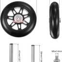 Uxcell Replacement Luggage Wheels 90x24mm Suitcase Wheel Repair Kits Include 2 PU Bearing Wheels & Washers, Wrenches & Axle Screw for Trolley Bag, Inline Skate and Caster Board