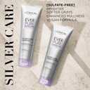 L'Oreal Paris EverPure Silver Care Sulfate Free Shampoo and Conditioner Set, Nourishing Vegan Formula with Peptides for Brightening Gray Hair, 1 Kit