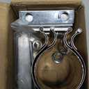 Elifecenter 2 Inch Exhaust Clamp, Lap Joint Band Clamp Stainless Steel for Clamping 2" OD to 2" ID Pipes（2 Pieces)