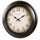 18 Inch Vintage Large Wall Clock for Living Room Decor,Battery Operated Silent Non-Ticking Retro Classic Clocks for Kitchen Fireplace Home Office,House Warming Gifts,Bronze