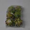 Timgle 6 Pcs Green Artificial Artichokes Fake Vegetables and Fruits for Summer Kitchen Wedding Bowl and Vase Decorations (Large)