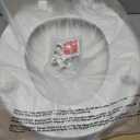 Mayfair Collins Slow Close Toilet Seat, Durable Plastic Seat with Extra Stability Bumpers and Secure Hinges, Made in USA, Round, White