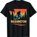 Washington with a Bigfoot or a Sasquatch T-Shirt M