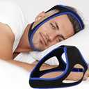 Anti Snoring Chin Strap, Chin Strap for CPAP Users - Adjustable & Breathable Chin Strap for Snoring Anti Snoring Devices Snoring Solution for Men and Women Sleep Better