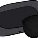 Enovoe Car Window Shade for Baby - (2 Pack) UV Protection Breathable Mesh Baby Window Covers - Sun Shade Blocker, Cling Windows Cover - Glare Shield and UV Rays Protection for Your Child - XL 25"x16"