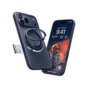 TORRAS for iPhone 17 Pro Max Case, 360 Magnetic Stand, [Fit for MagSafe] [4X MilitaryGrade Protection] Slim Case for iPhone 17 Pro Max phone case,6.9", Translucent Deep Blue, Ostand O3 Fitness Series