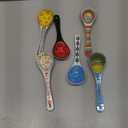 Ceramic Soup Spoons Set of 6Mutilpurpose for Soup/Cereal/Ramen/Stews | Vibrant Design, Lead-Free & Dishwasher Safe | 6.25" Cute Decorative Spoons for Kitchen & Gifts