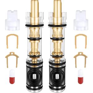 Fluronic 2 Pack 1225 Replacement Cartridge Compatible with Moen Single Handle Faucet/Showers, Dual Seal 1225/1225B Shower Cartridge Replacement Fits Bathroom Shower and Kitchen Sink Faucet Cartridge