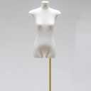 Manikin Female Dress Model for Sewing Clothing, Jewelry, Dress Model Display Torso, Half Scale Dress Body Form Clothing Body with Base Stand (Color : Style 1)