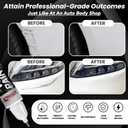 White Car Paint Touch Up Pen, Color Accurate Touch Up Paint for Cars, Professional Automotive Scratch Repair, Lasting Auto Scratch Remover, Fast Dry, Easy to Use, Safe and Washable, Versatile Use