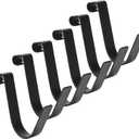 Add-On Storage Hook Accessory for Ceiling Rack and Wall Shelving, Rail Hook, 6 Pack