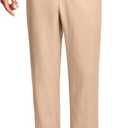ISEEGZ 30" Men's Linen Pants Casual Dress Pants Drawstring Lightweight Business Trousers with 4 Pockets Beach Summer XL