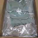 2 Pcs Cabinet Organizer Shelf, Stackable Kitchen Counter Shelves, Spice Rack,Countertop Organizers, Clear Plastic Storage Shelves Rack for Makeup,Bathroom,Cupboard,Desk, Pantry Organization, Clear 