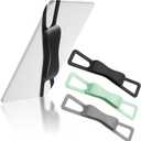 Fotbor 3 Pack Ergonomic Hand Strap for Kindle & Tablets - Lying Reading Essential - Non-Slip Anti-Fall Lightweight Grip Strap, Fits 4.7-8" Kindle/e-Readers/Phones & Tablets (Black,Matcha,Gray)