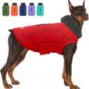 EMUST Dog Winter Jackets, Dog Coat for Winter, French Bulldog Clothes for Dogs, Red, XL