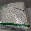 Felt point plastic non-slip cloth for rug and car seat cushion, pet nest, rugmaking backing fabric for carpet tufting gun,anti-skid back cloth fabric plum blossom silicone point non-woven base fabric (2*1.8m, White)