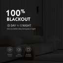 FMFUNCTEX 100% White Blackout Curtains for Living Room, White Weave Textured Curtains 96 Inches Long Thermal Insulated Curtain for Bedroom, Black Out Drapery Grommet Room Darkening 2 Panels