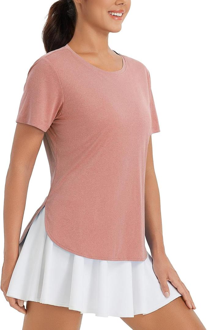 baleaf Women's Short Sleeve T Shirts Tops Running Shirts Sun Protection (XL)