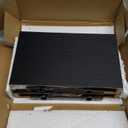 Mifurn Floating Shelves Bathroom for Wall, Bathroom Shelves Over Toilet, Wall Shelves & Book Shelf, Hanging Shelf, Modern Wooden Wall-Mounted Small Floating Shelves, 12x7x1.5 in (Black, Set of 2)