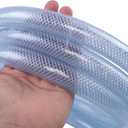 High Pressure Braided Clear Flexible PVC Tubing 3/4" ID, 50ft